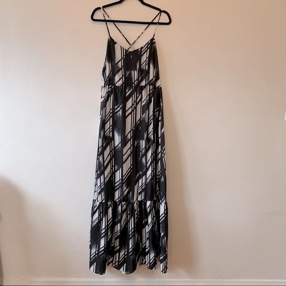 Parker Backless Printed Ruffle Hem Maxi Dress - Picture 1 of 7